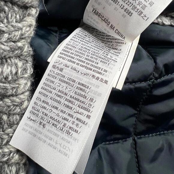 Abercrombie & Fitch Women’s Wool Blend Fair Isle Hoodie Sweater Jacket S Zip Up - Picture 6 of 11